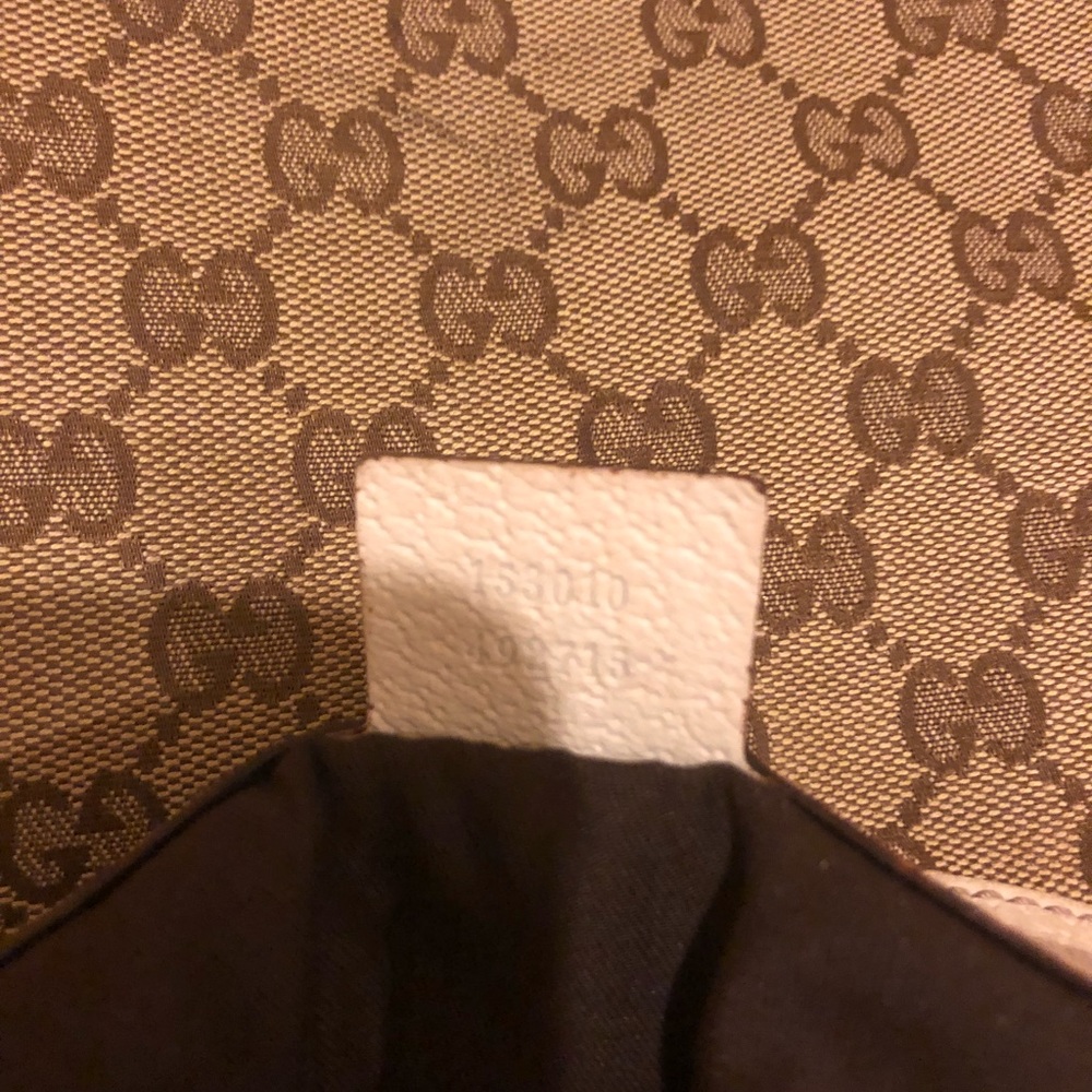 Gucci hobo beige & ivory authentic bag - Picture 7 of 8